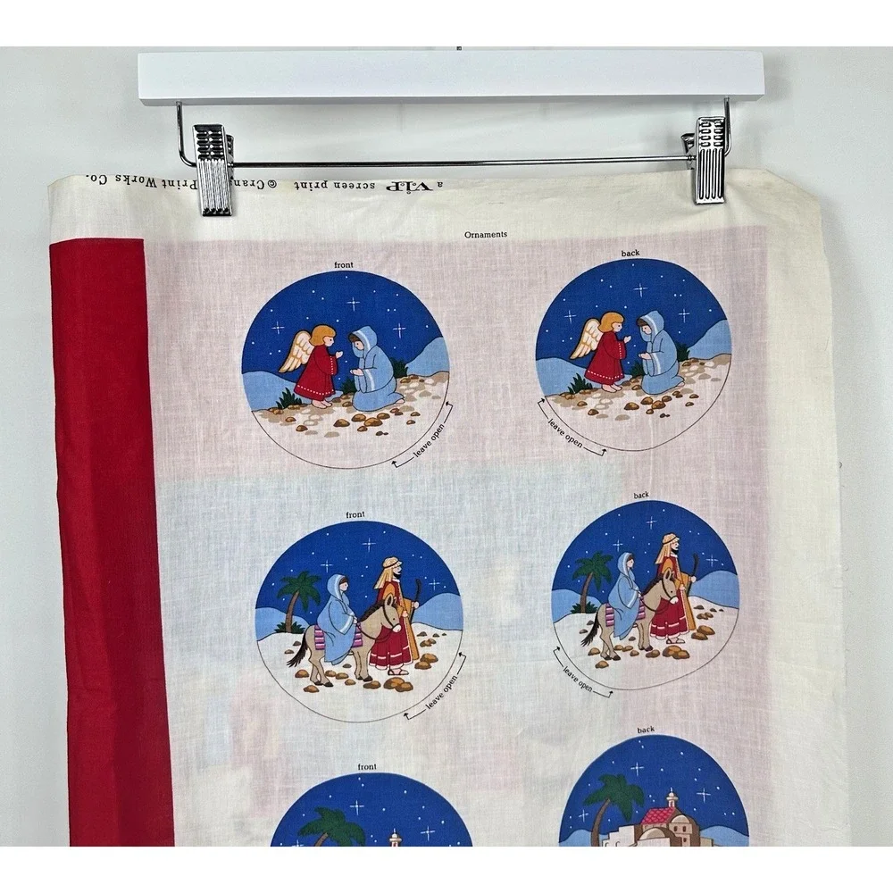 Christmas Follow The Star Nativity‎ Advent Calendar And Ornaments Fabric Craft